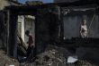 Пожар в Донецке: из-за обстрела загорелся дом