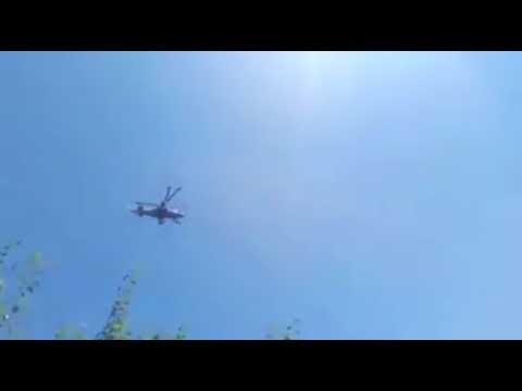 Российский вертолет ворвался на территорию Украины