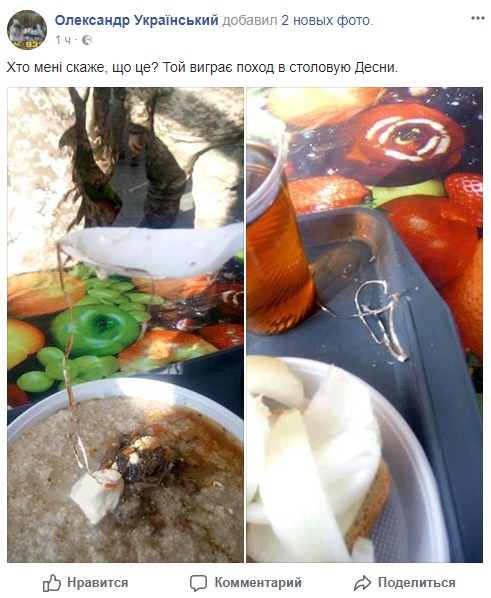 Какая гадость: фото обеда защитников Украины напугало соцсети
