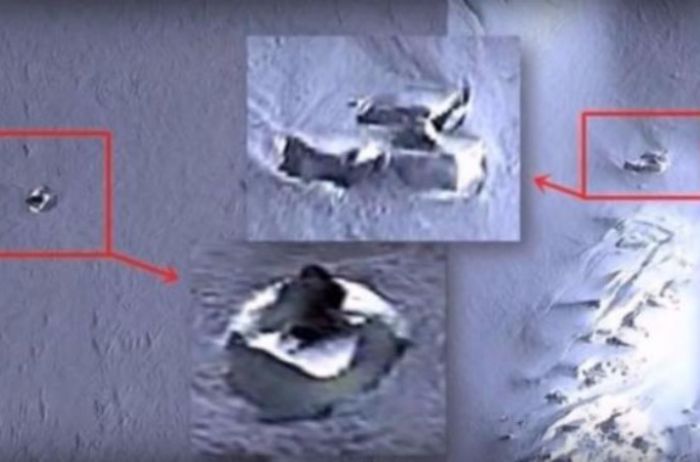 В Антарктиде нашли два загадочных объекта. ВИДЕО