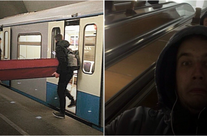 Житель столицы объяснил, почему вез в метро гроб, шокируя полицейских и пассажиров