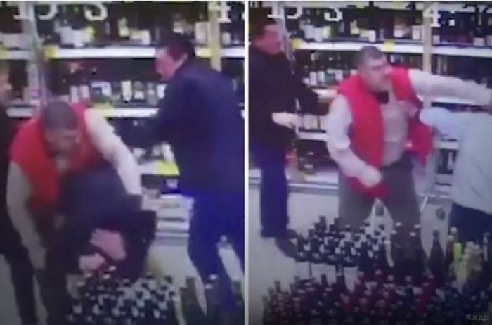 Подростки атаковали охрану, мешавшую воровать в супермаркете. ВИДЕО