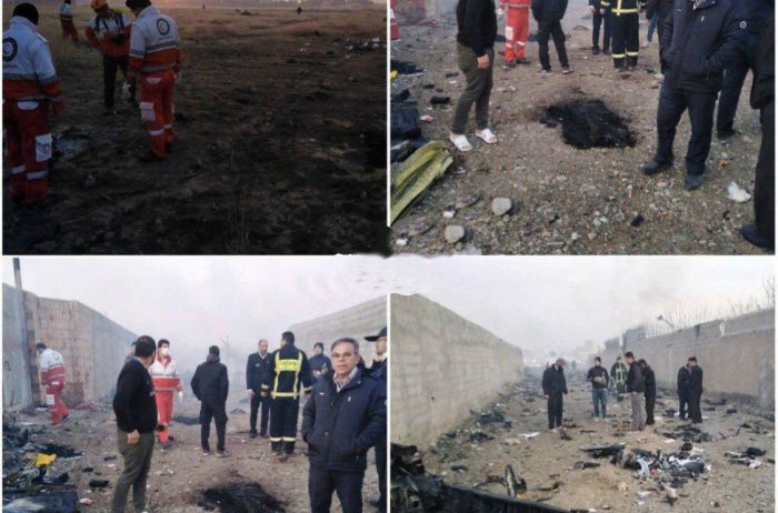 Авиакатастрофа в Иране: в Сети появились ФОТО и ВИДЕО с места крушения украинского самолета