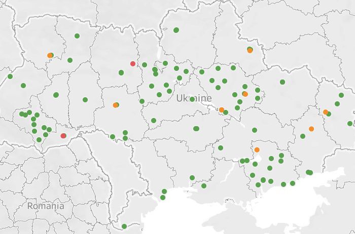 Появилась онлайн-карта распространения COVID-19 в Украине