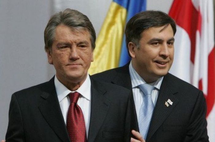 Саакашвили показал очень постаревшего кума и друга Ющенко. ФОТО