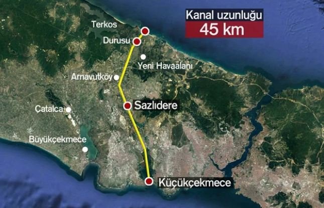 В Турции начали строить канал, который пройдет параллельно Босфору